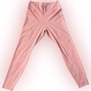 Nike Womens Leggings Pink Size L Athletic Full Length Yoga Running